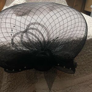 Elegant Black Fascinator Hat
